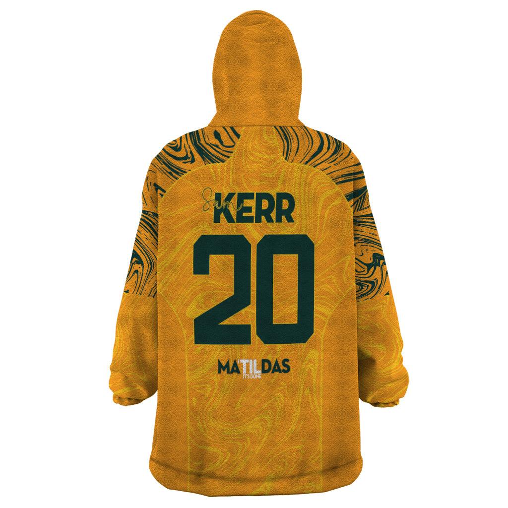 Sam Kerr Australia Matildas Wearable Blanket Hoodie - Vibe Hoodie Shop