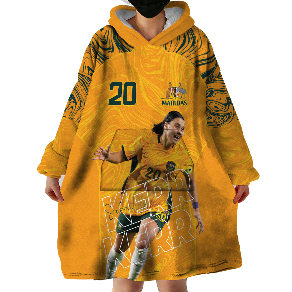 Sam Kerr Australia Matildas Wearable Blanket Hoodie - Vibe Hoodie Shop