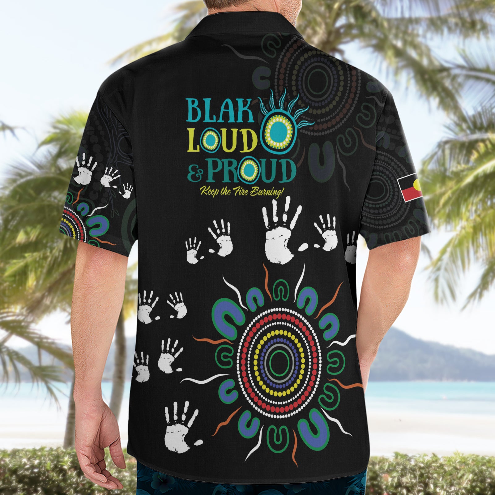 NAIDOC 2024 Indigenous Aboriginal Hawaiian Shirt The Fire Burns Forever - Vibe Hoodie Shop