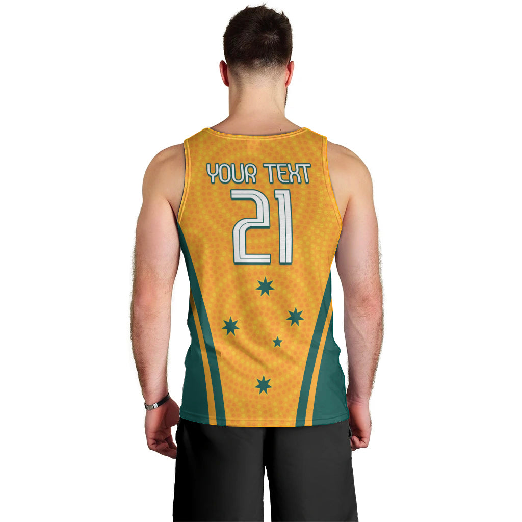 Custom Australia Rugby Men Tank Top Wallabies Mascots Sporty Version - Vibe Hoodie Shop