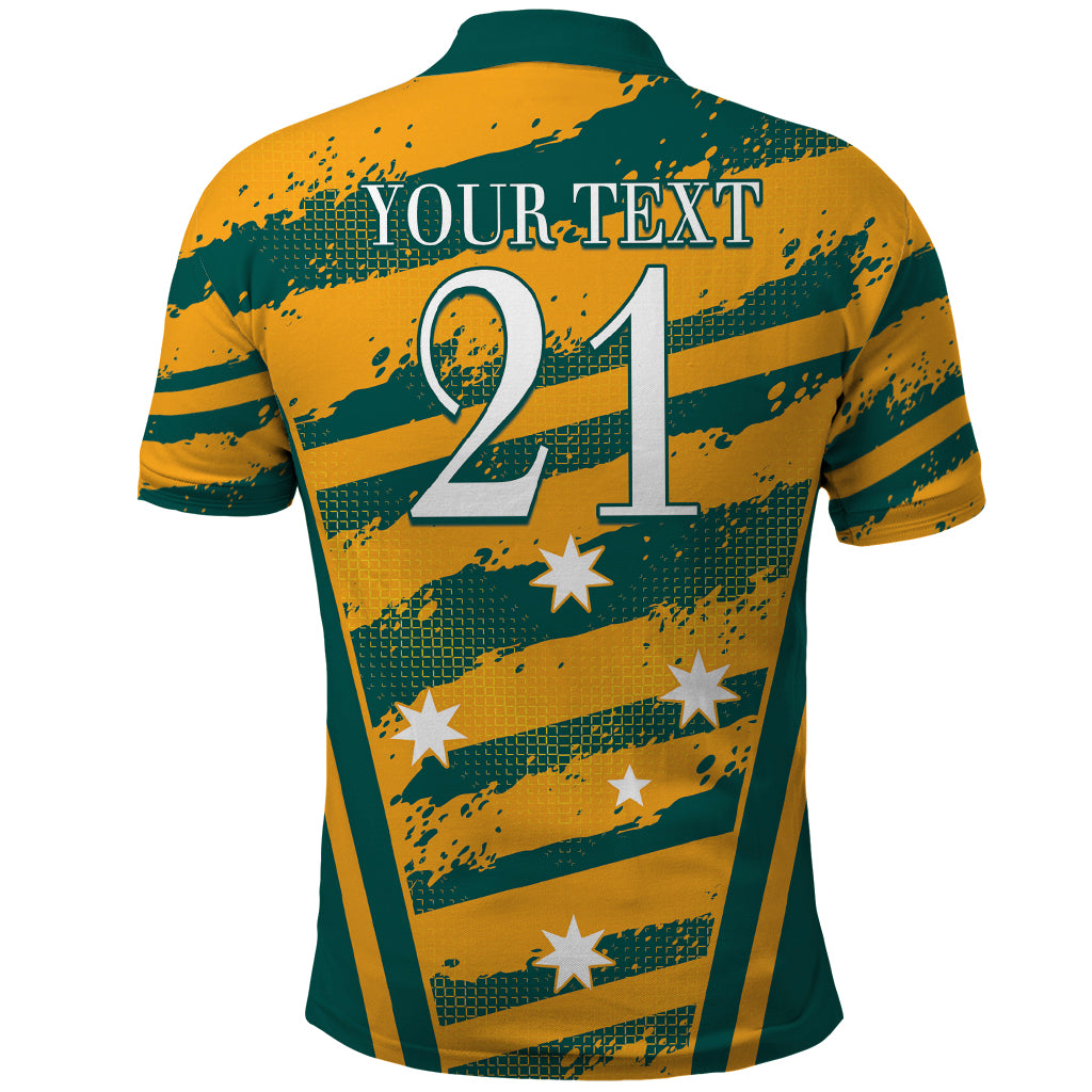 Custom Australia Rugby Polo Shirt Wallabies Mascots Indigenous Aboriginal Version LT9 - Vibe Hoodie Shop