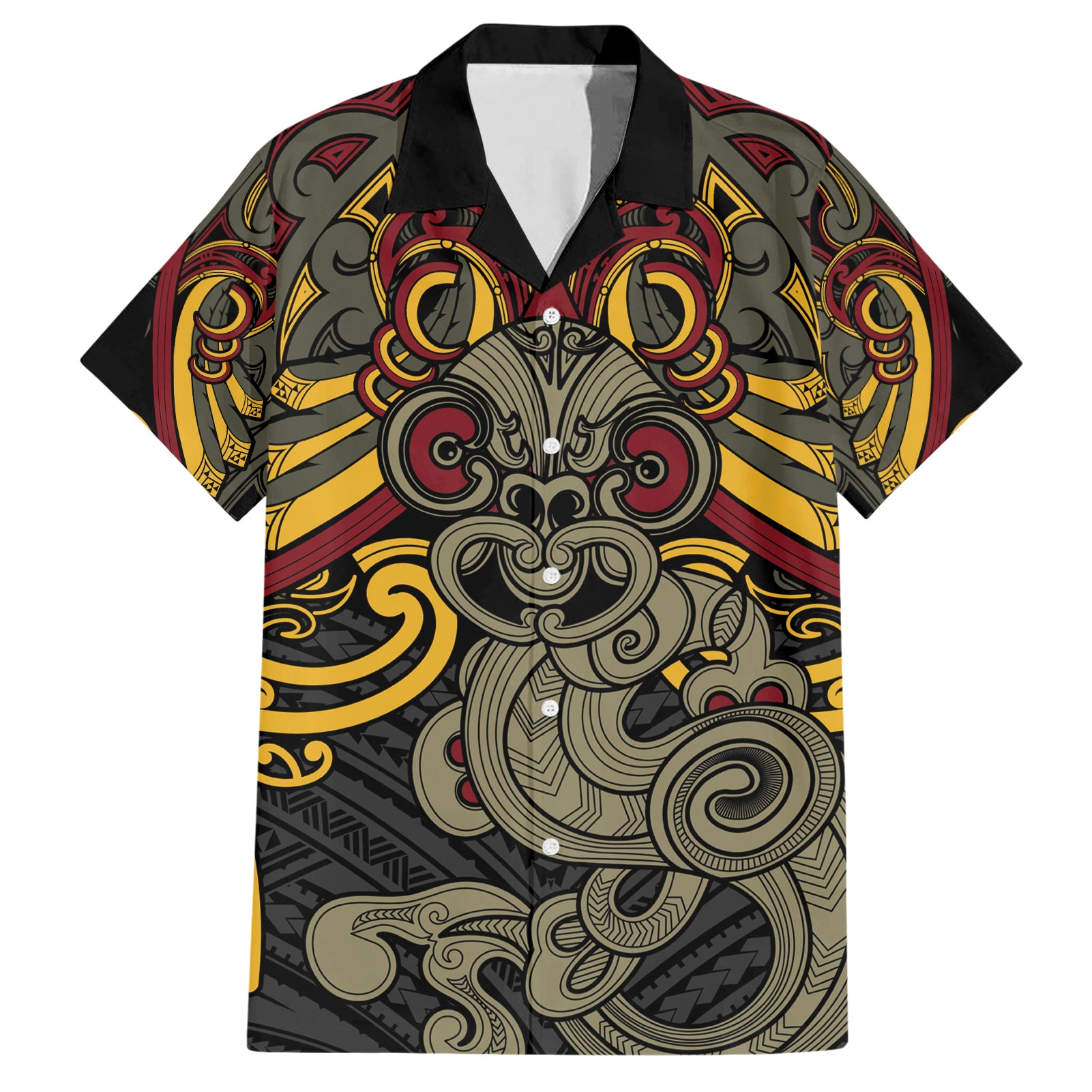 Maori Hei Tiki Tribal Tattoo Hawaiian Shirt - Vibe Hoodie Shop