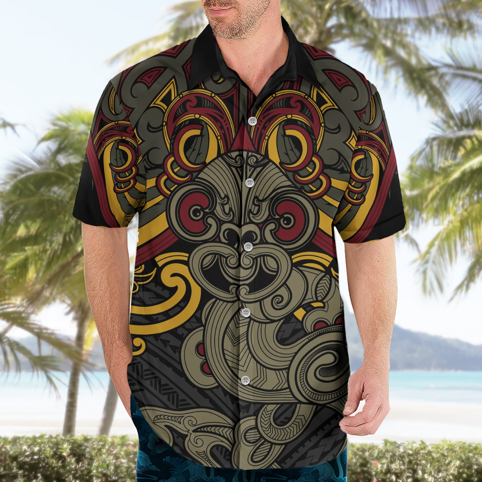 Maori Hei Tiki Tribal Tattoo Hawaiian Shirt - Vibe Hoodie Shop