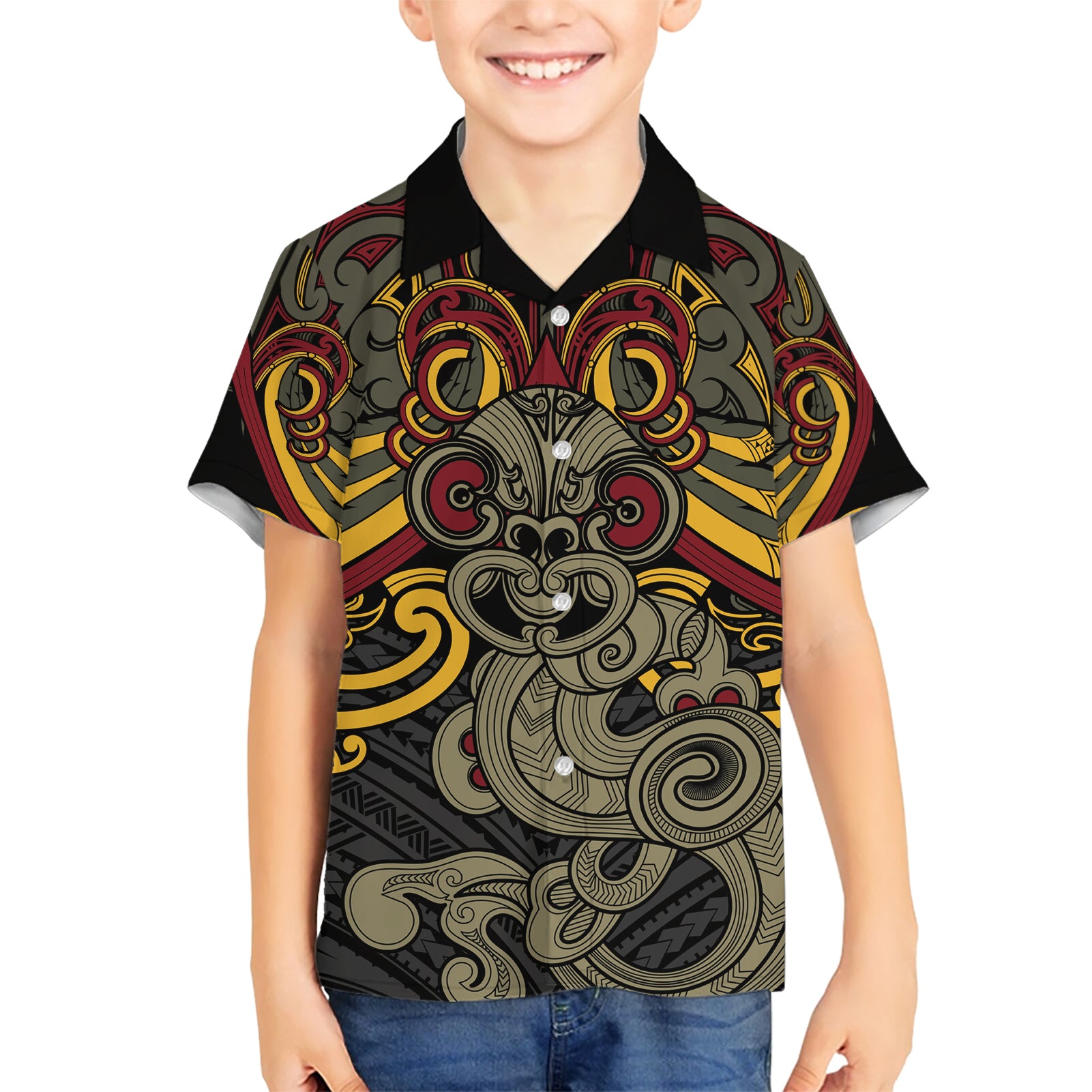 Maori Hei Tiki Tribal Tattoo Hawaiian Shirt - Vibe Hoodie Shop