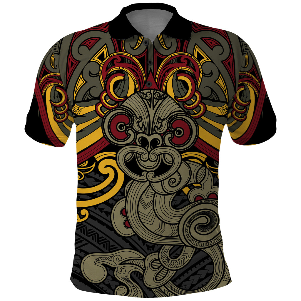 Maori Hei Tiki Tribal Tattoo Polo Shirt LT9 - Vibe Hoodie Shop