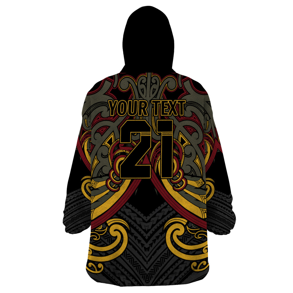 Maori Hei Tiki Tribal Tattoo Wearable Blanket Hoodie - Vibe Hoodie Shop