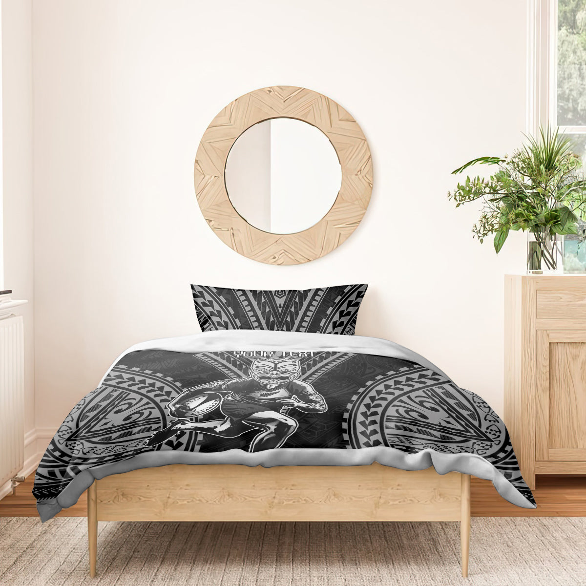 Custom New Zealand Rugby Bedding Set Maori All Black Warrior Tribal Tattoo - Vibe Hoodie Shop