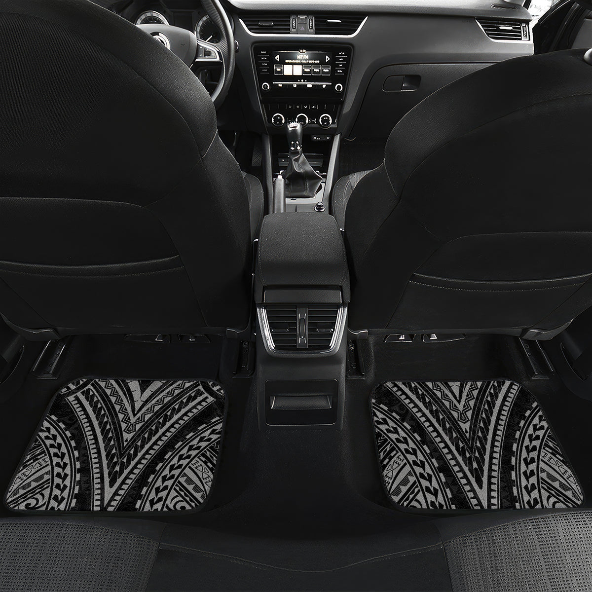 Custom New Zealand Rugby Car Mats Maori All Black Warrior Tribal Tattoo