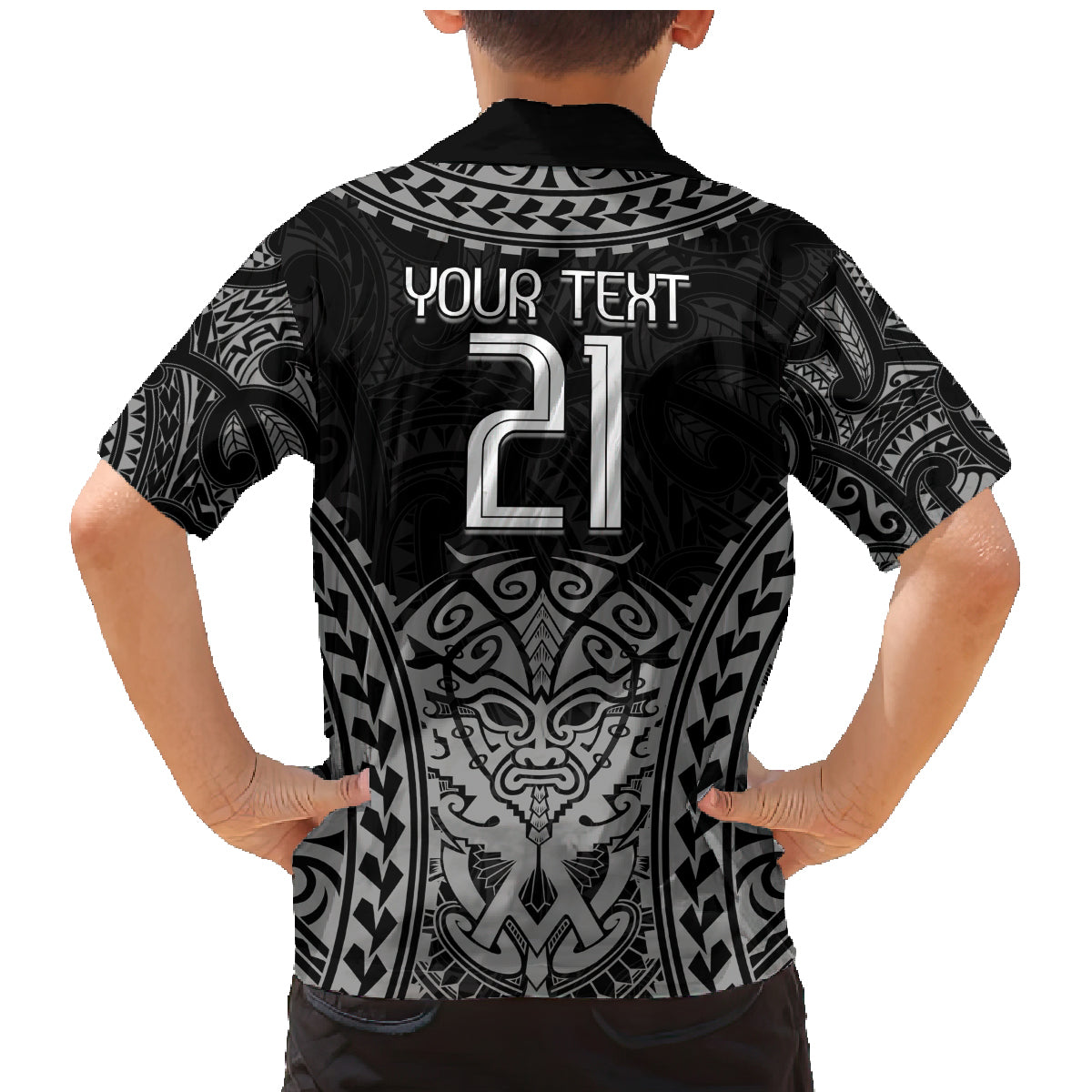 Custom New Zealand Rugby Family Matching Mermaid Dress and Hawaiian Shirt Maori All Black Warrior Tribal Tattoo