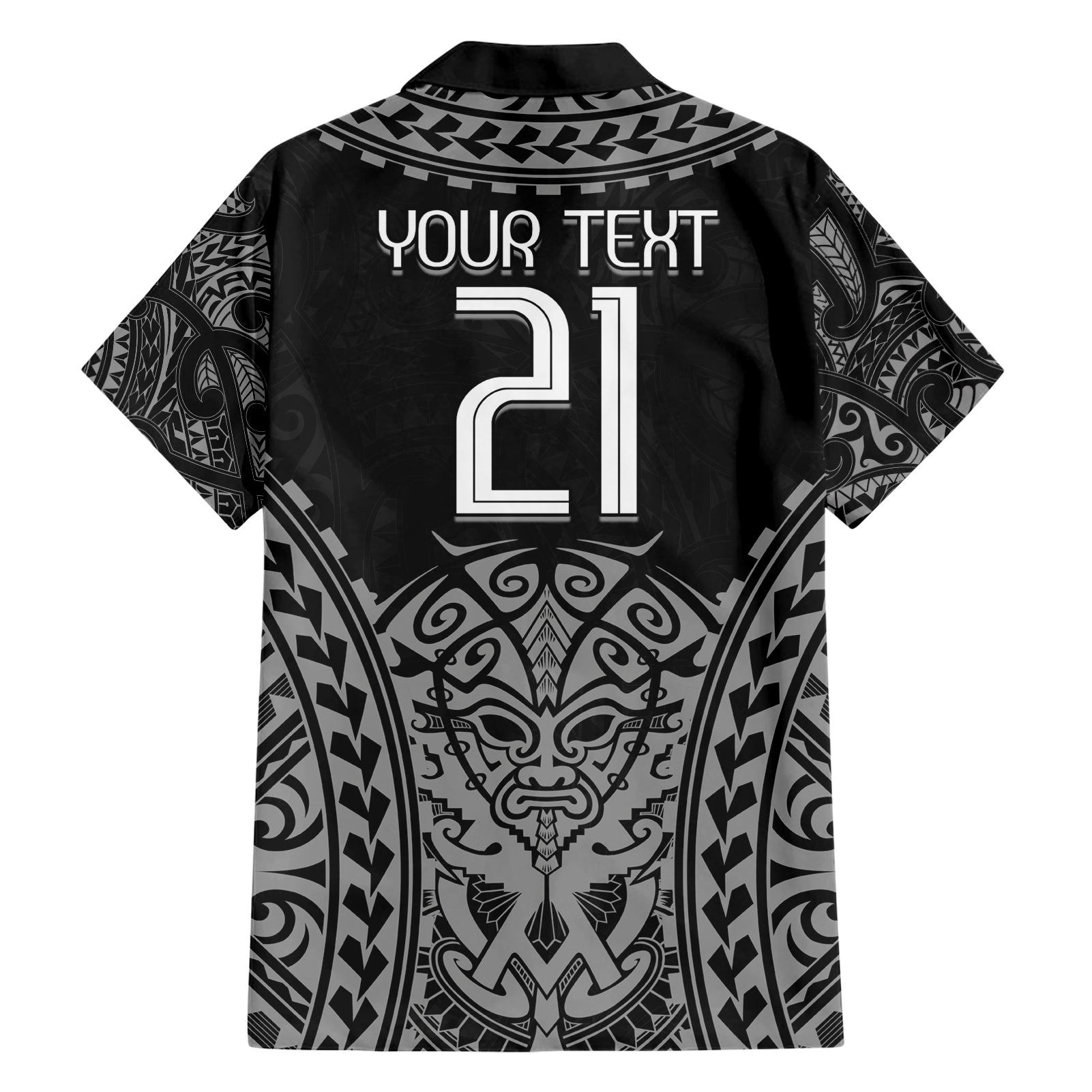 Custom New Zealand Rugby Hawaiian Shirt Maori All Black Warrior Tribal Tattoo - Vibe Hoodie Shop