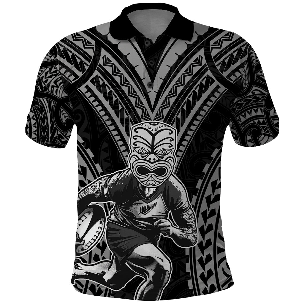Custom New Zealand Rugby Polo Shirt Maori All Black Warrior Tribal Tattoo LT9 - Vibe Hoodie Shop