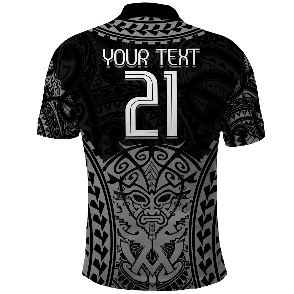 Custom New Zealand Rugby Polo Shirt Maori All Black Warrior Tribal Tattoo LT9 - Vibe Hoodie Shop