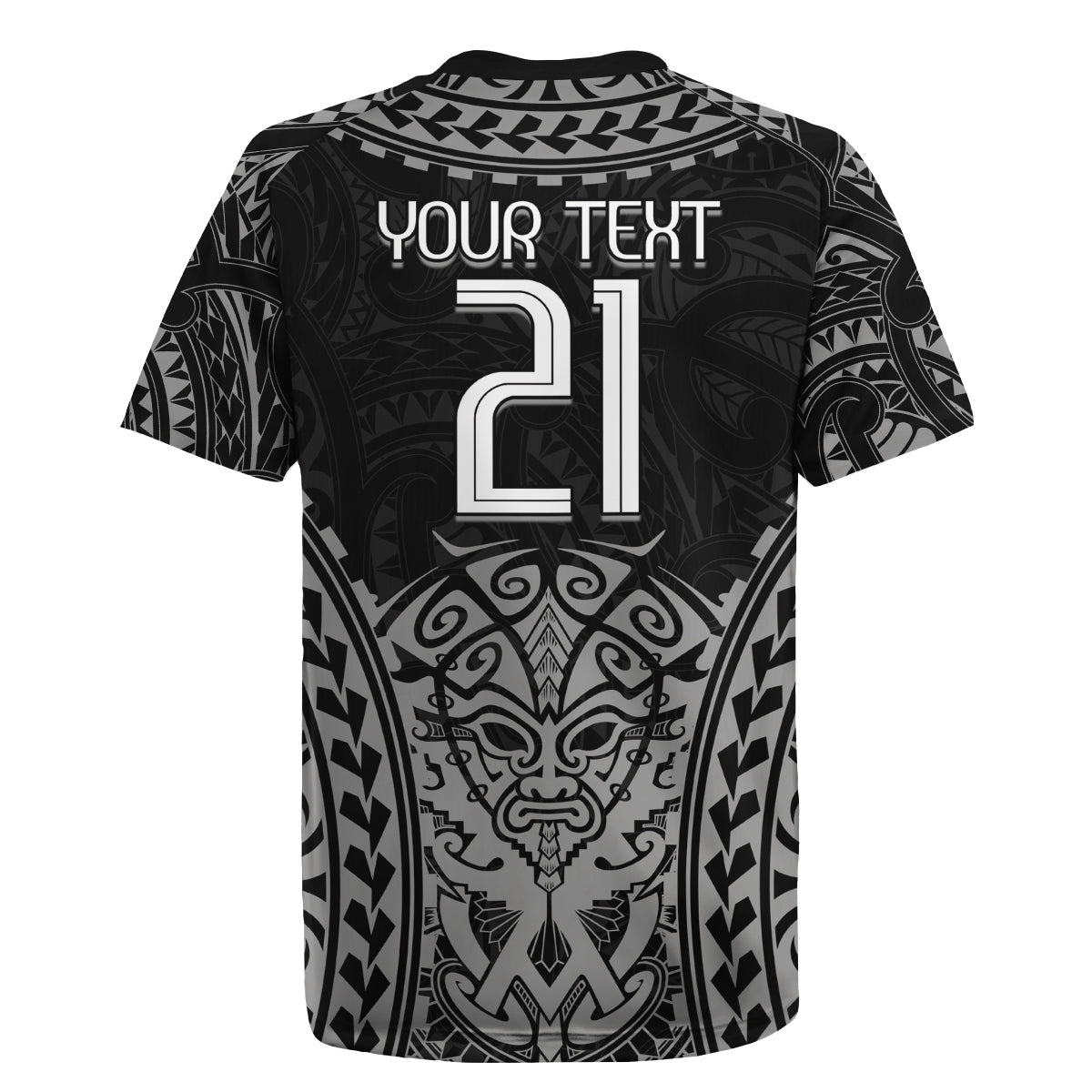 Custom New Zealand Rugby Rugby Jersey Maori All Black Warrior Tribal Tattoo