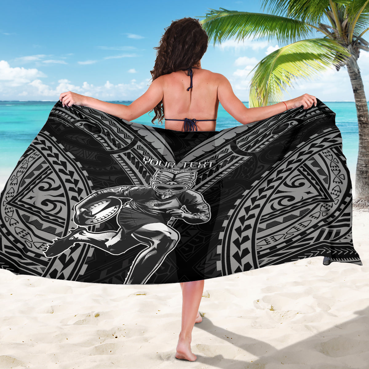Custom New Zealand Rugby Sarong Maori All Black Warrior Tribal Tattoo - Vibe Hoodie Shop