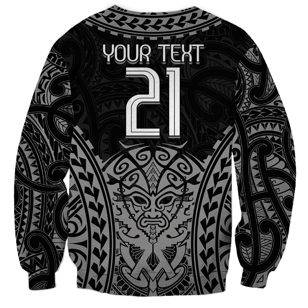 Custom New Zealand Rugby Sweatshirt Maori All Black Warrior Tribal Tattoo - Vibe Hoodie Shop