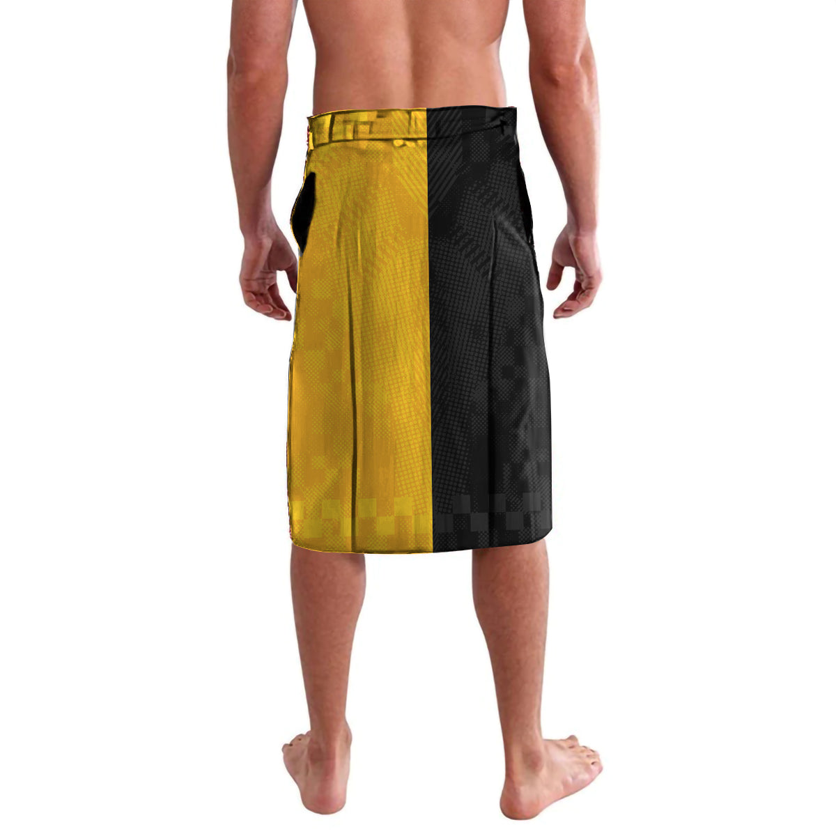 Custom New Zealand and Australia Rugby Lavalava Kangroo and Maori Warrior Together