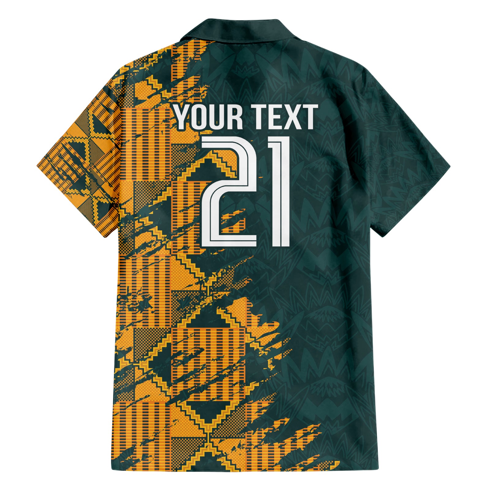 Custom South Africa Rugby Hawaiian Shirt The Springboks Mascot Sporty Version - Vibe Hoodie Shop