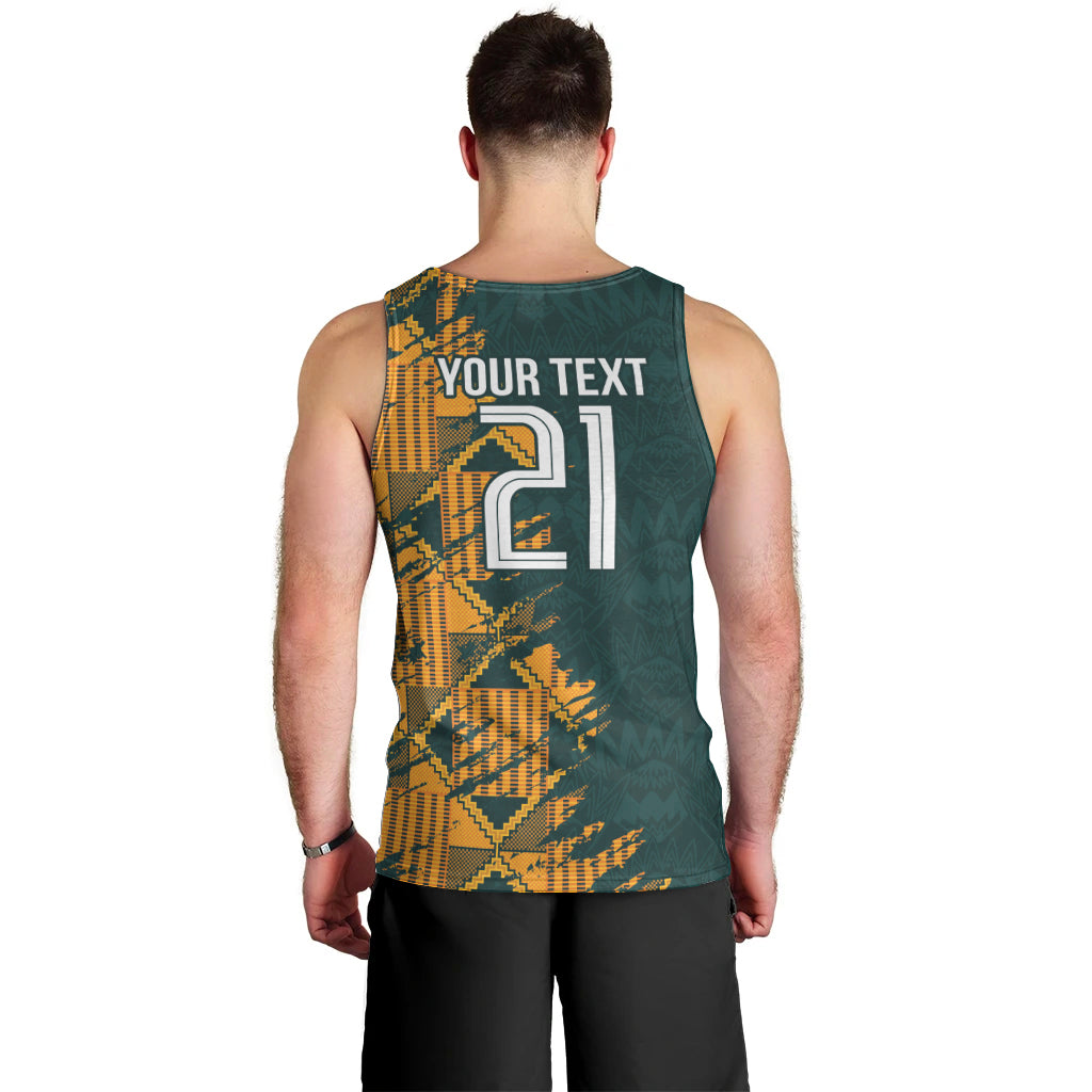 Custom South Africa Rugby Men Tank Top The Springboks Mascot Sporty Version - Vibe Hoodie Shop