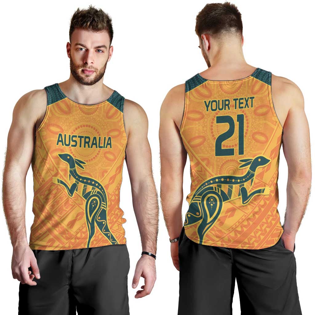 Custom Australia Rugby Men Tank Top Summer Paris 2024 - Vibe Hoodie Shop