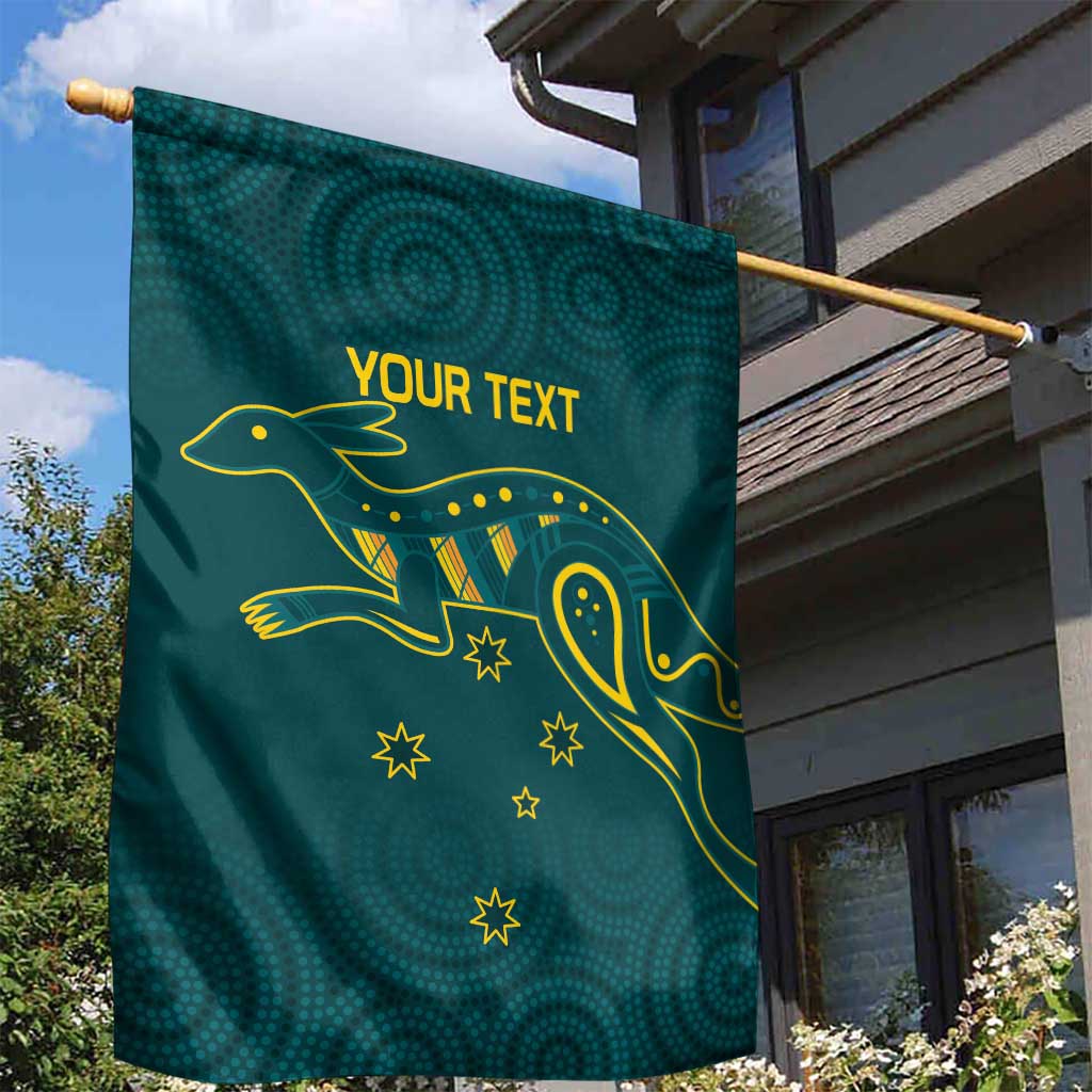 Custom Australia Rugby Garden Flag Proud of Aussie Kangaroo - Vibe Hoodie Shop