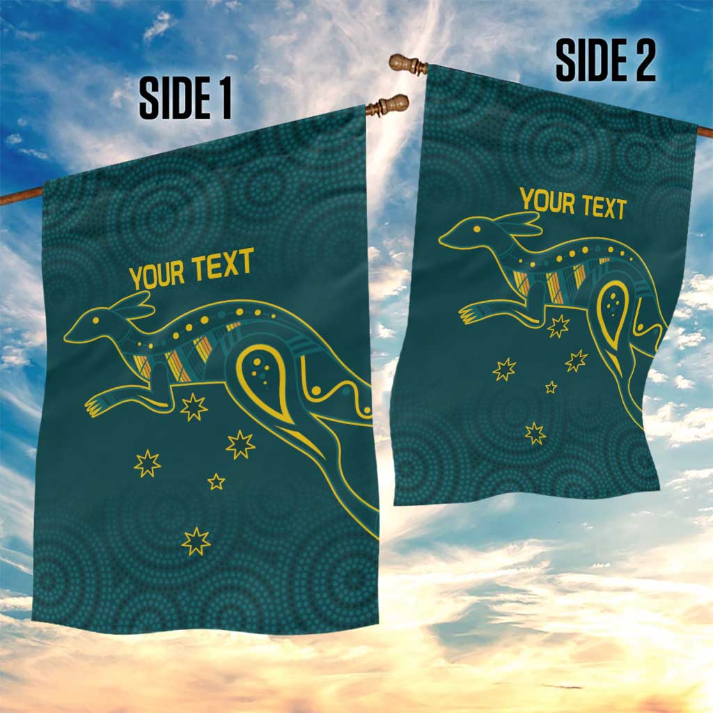 Custom Australia Rugby Garden Flag Proud of Aussie Kangaroo - Vibe Hoodie Shop