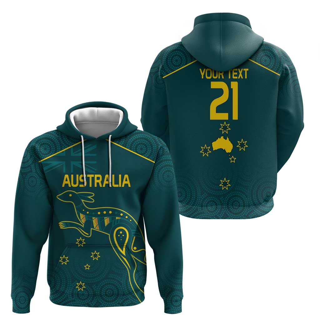 Custom Australia Rugby Hoodie Proud of Aussie Kangaroo LT9 - Vibe Hoodie Shop