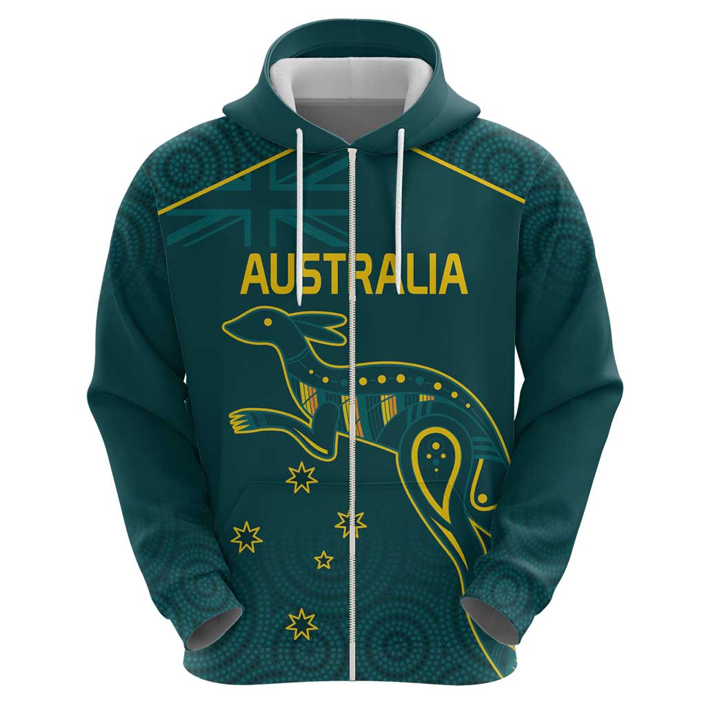 Custom Australia Rugby Hoodie Proud of Aussie Kangaroo LT9 - Vibe Hoodie Shop