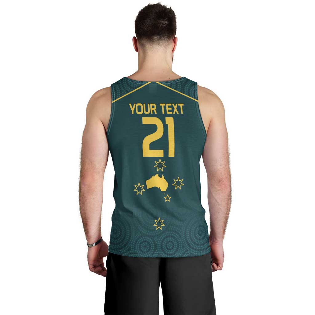 Custom Australia Rugby Men Tank Top Proud of Aussie Kangaroo - Vibe Hoodie Shop