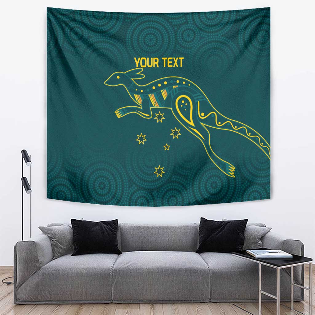 Custom Australia Rugby Tapestry Proud of Aussie Kangaroo - Vibe Hoodie Shop