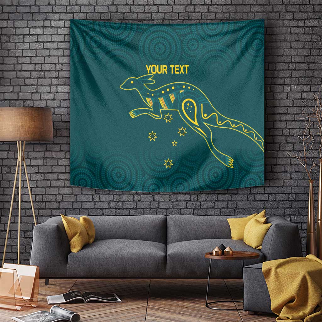 Custom Australia Rugby Tapestry Proud of Aussie Kangaroo - Vibe Hoodie Shop