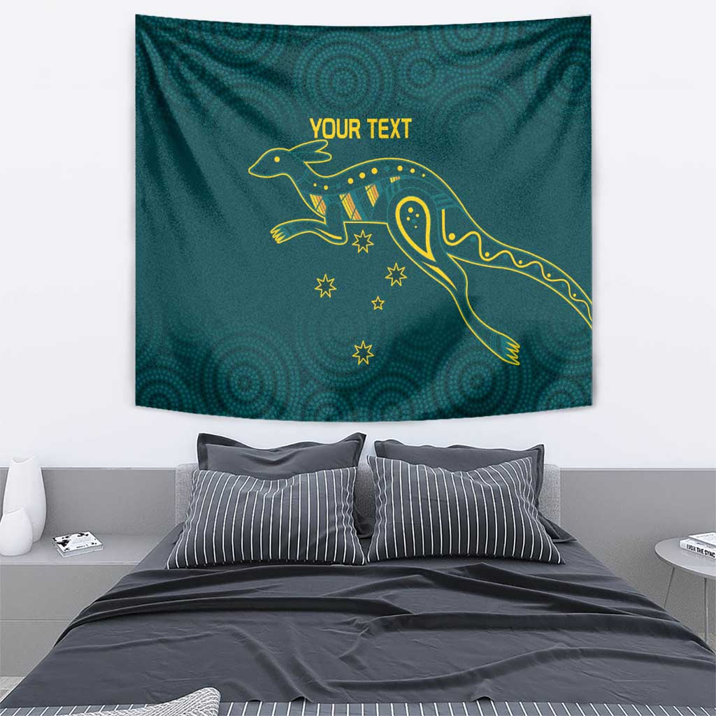 Custom Australia Rugby Tapestry Proud of Aussie Kangaroo - Vibe Hoodie Shop