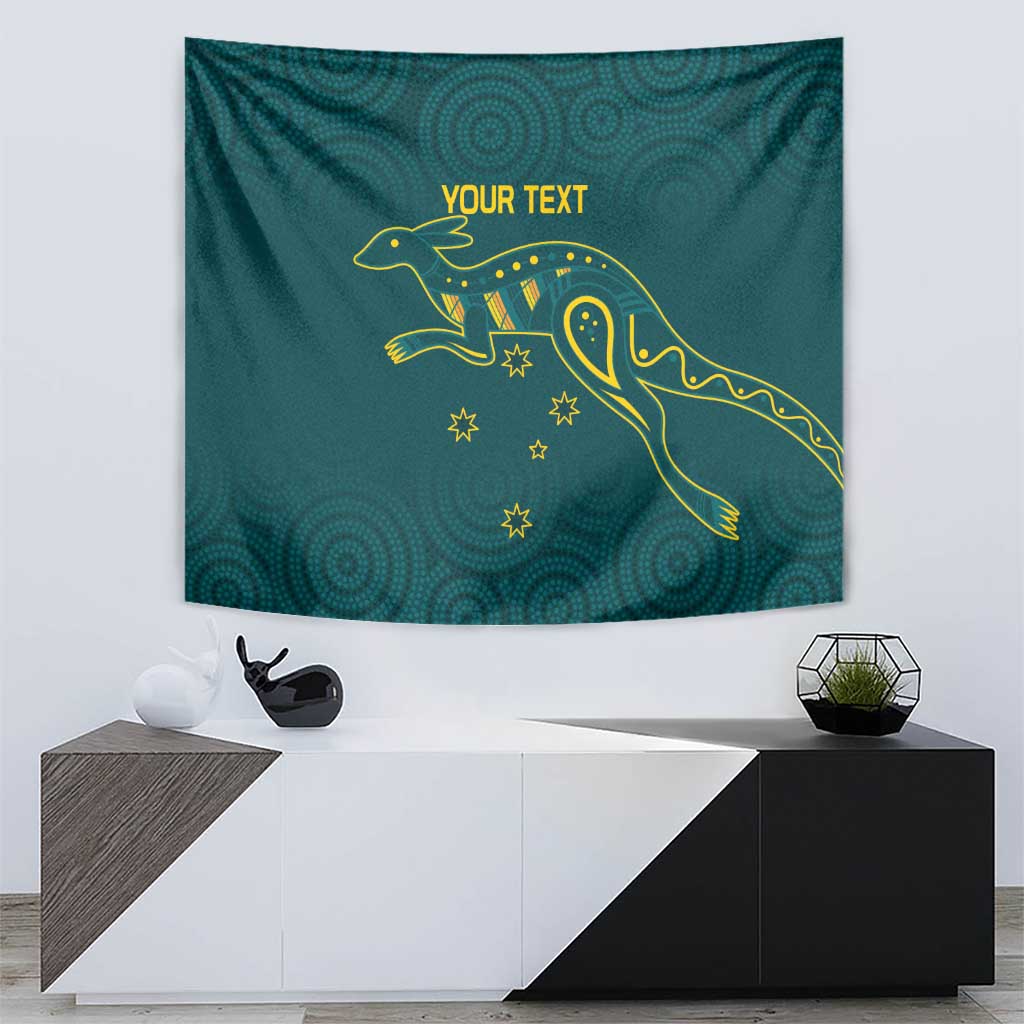 Custom Australia Rugby Tapestry Proud of Aussie Kangaroo - Vibe Hoodie Shop