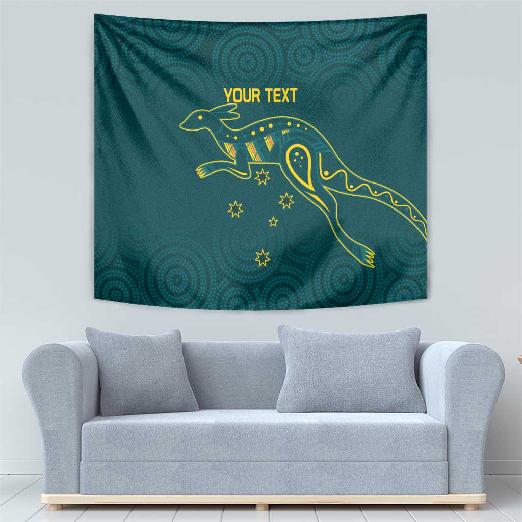 Custom Australia Rugby Tapestry Proud of Aussie Kangaroo - Vibe Hoodie Shop