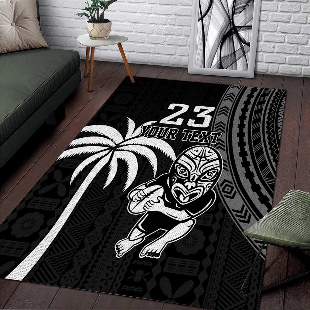 Custom Fiji New Zealand Rugby Area Rug Make History Together - Vibe Hoodie Shop