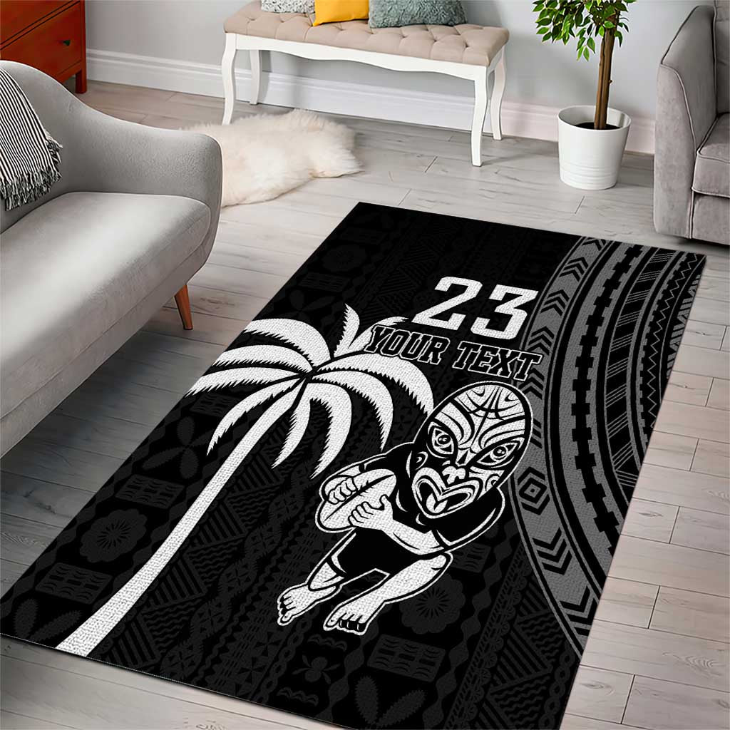 Custom Fiji New Zealand Rugby Area Rug Make History Together - Vibe Hoodie Shop