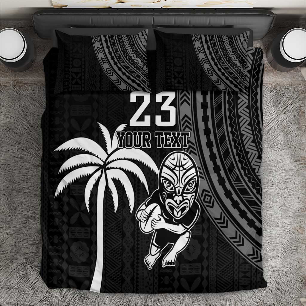 Custom Fiji New Zealand Rugby Bedding Set Make History Together - Vibe Hoodie Shop