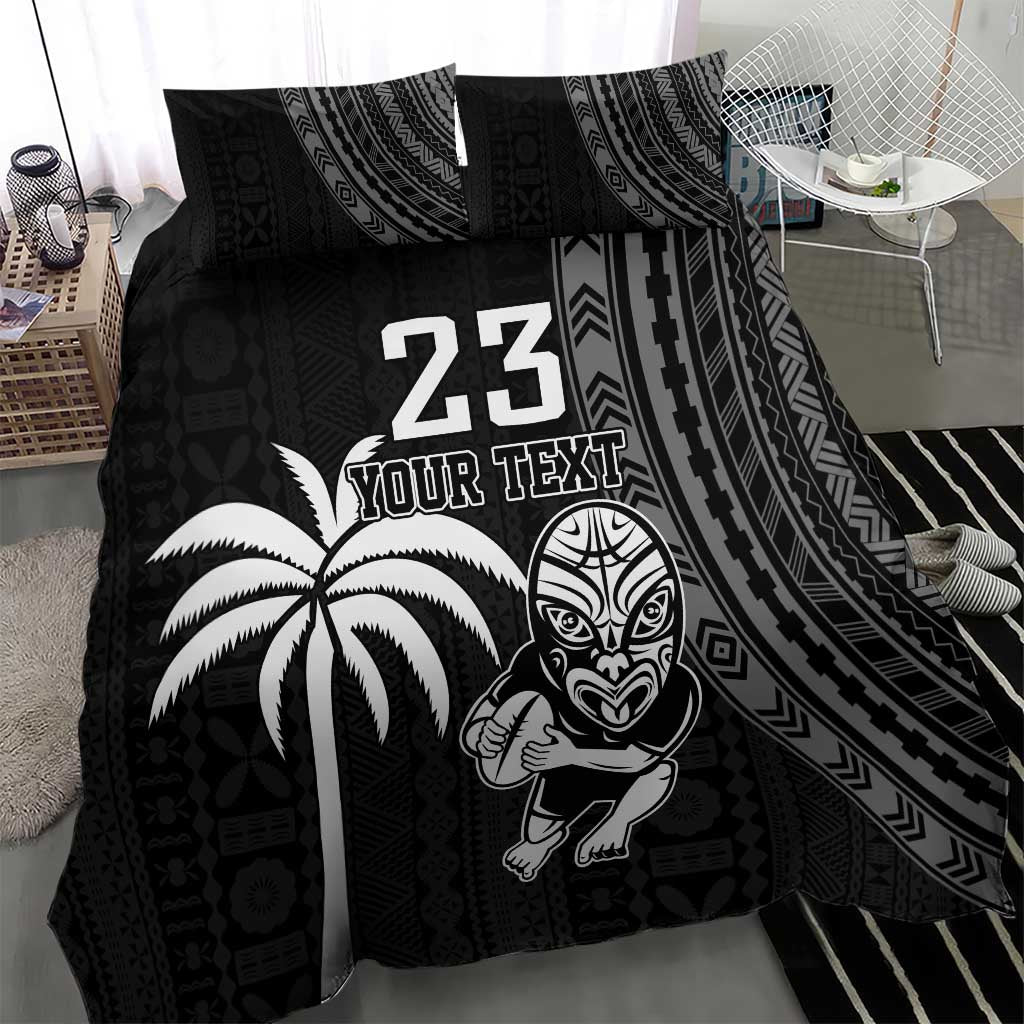 Custom Fiji New Zealand Rugby Bedding Set Make History Together - Vibe Hoodie Shop