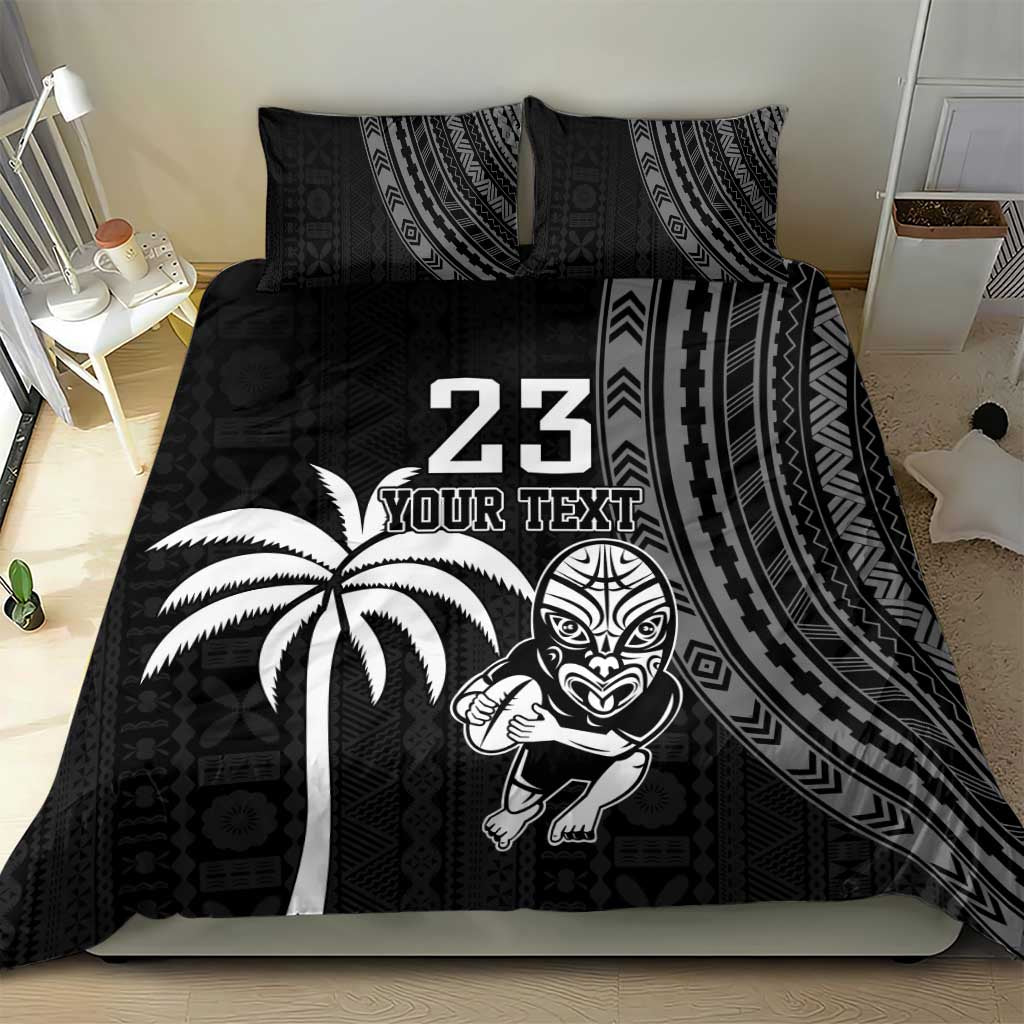 Custom Fiji New Zealand Rugby Bedding Set Make History Together - Vibe Hoodie Shop