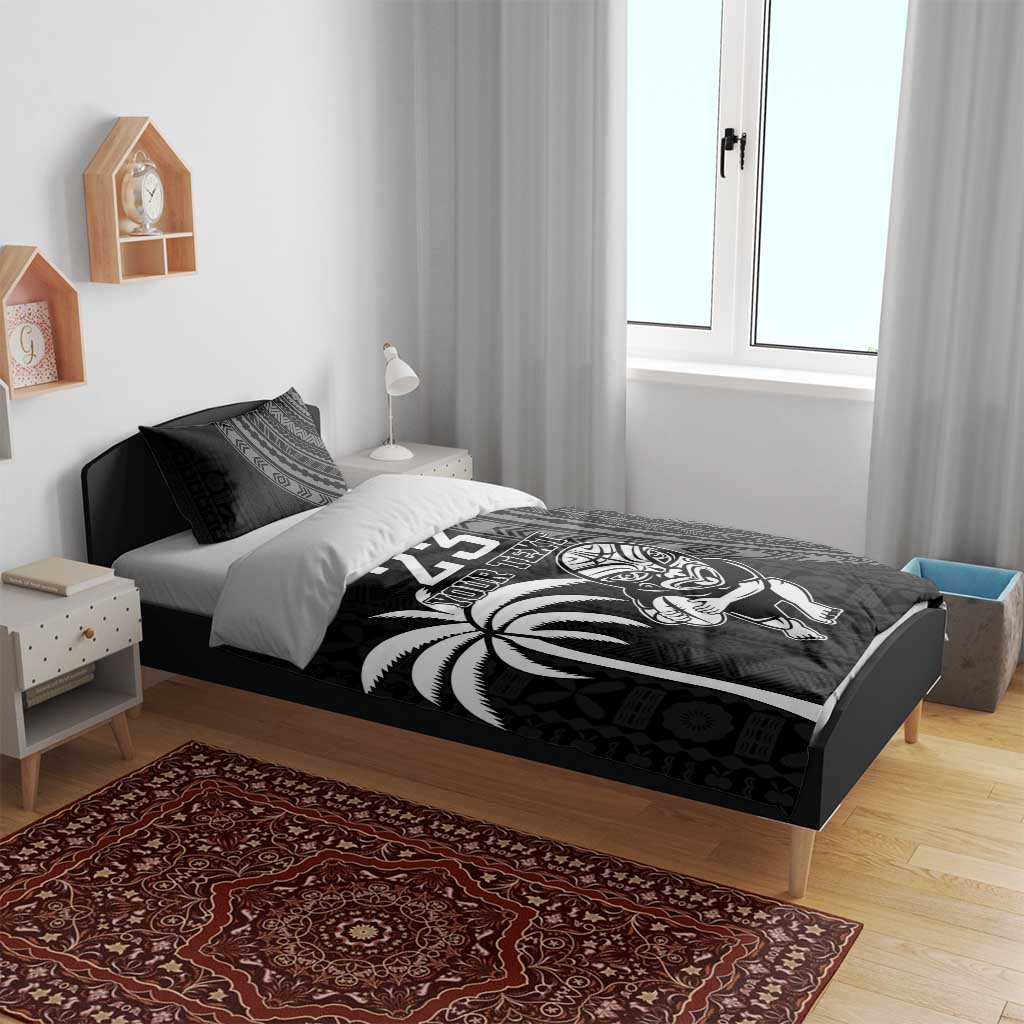 Custom Fiji New Zealand Rugby Bedding Set Make History Together - Vibe Hoodie Shop
