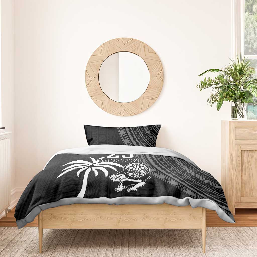 Custom Fiji New Zealand Rugby Bedding Set Make History Together - Vibe Hoodie Shop