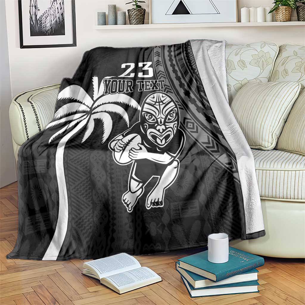 Custom Fiji New Zealand Rugby Blanket Make History Together - Vibe Hoodie Shop