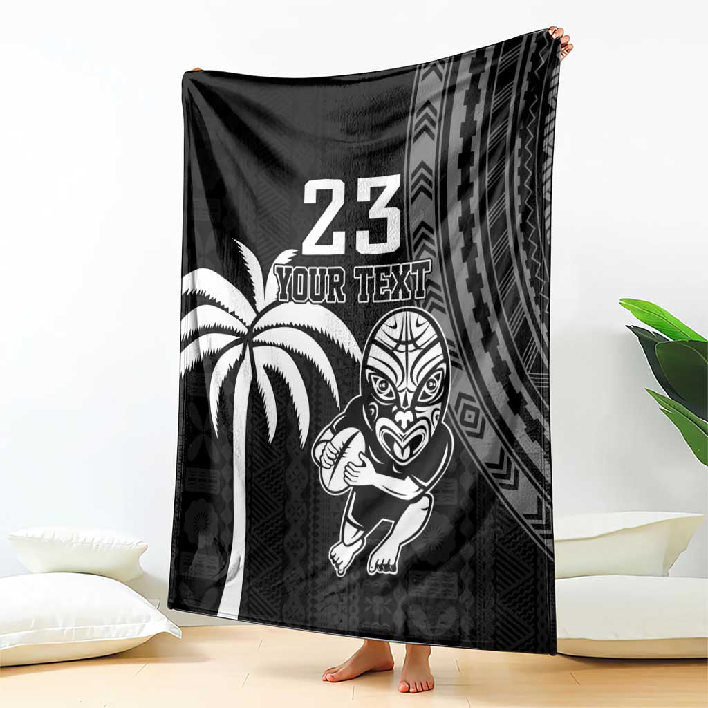 Custom Fiji New Zealand Rugby Blanket Make History Together - Vibe Hoodie Shop