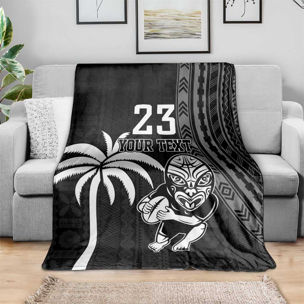 Custom Fiji New Zealand Rugby Blanket Make History Together - Vibe Hoodie Shop