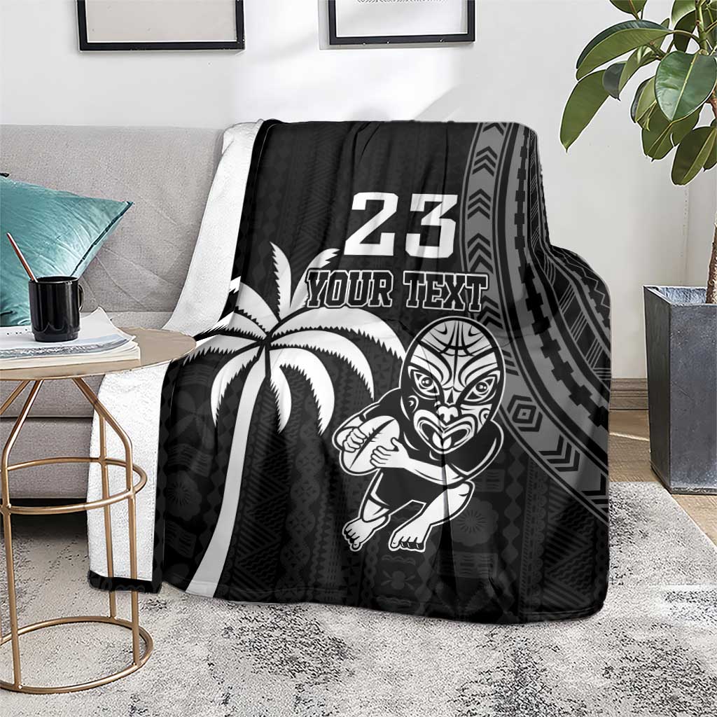 Custom Fiji New Zealand Rugby Blanket Make History Together - Vibe Hoodie Shop