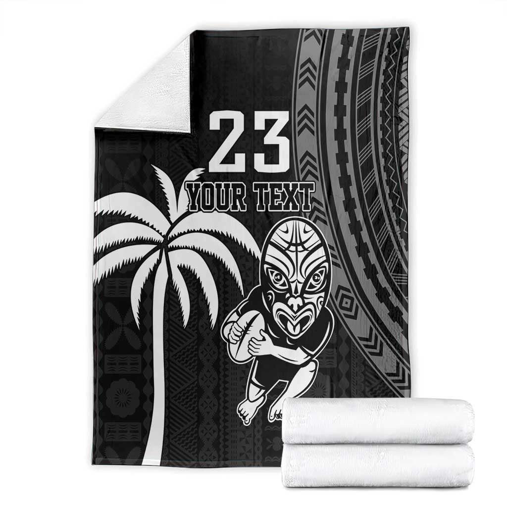 Custom Fiji New Zealand Rugby Blanket Make History Together - Vibe Hoodie Shop
