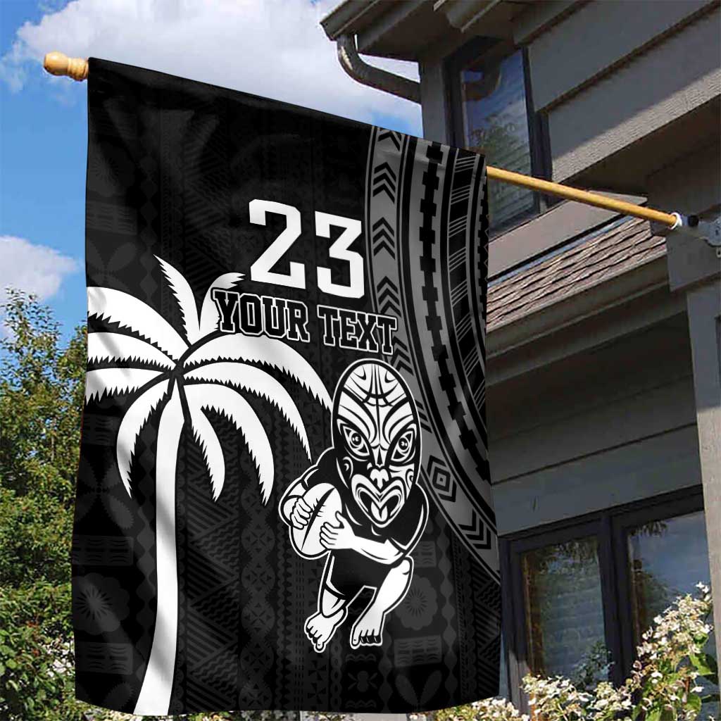 Custom Fiji New Zealand Rugby Garden Flag Make History Together - Vibe Hoodie Shop