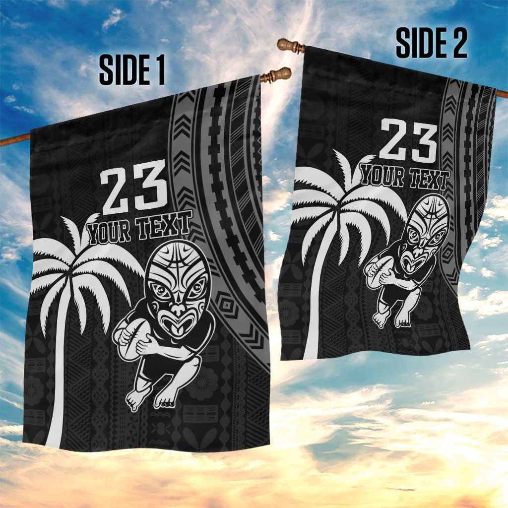 Custom Fiji New Zealand Rugby Garden Flag Make History Together - Vibe Hoodie Shop