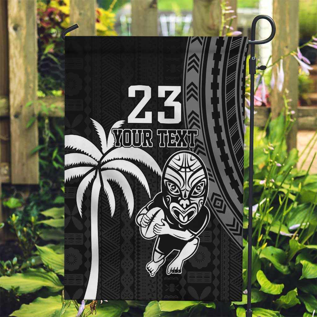 Custom Fiji New Zealand Rugby Garden Flag Make History Together - Vibe Hoodie Shop