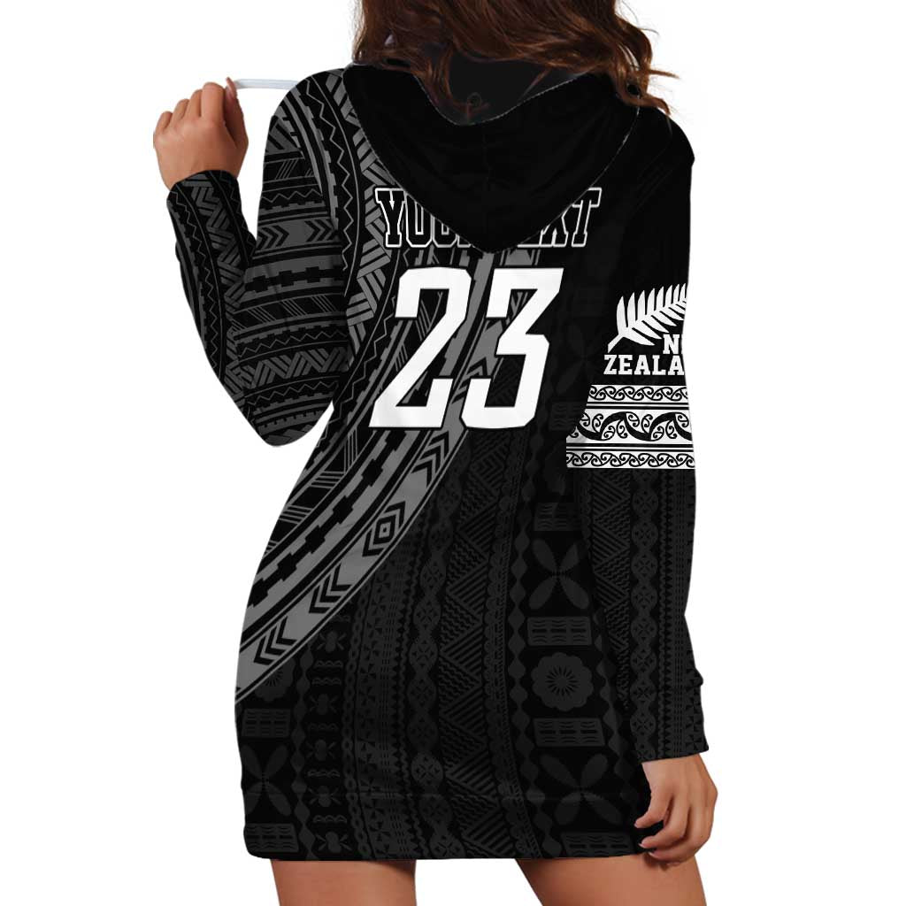 Custom Fiji New Zealand Rugby Hoodie Dress Make History Together - Vibe Hoodie Shop