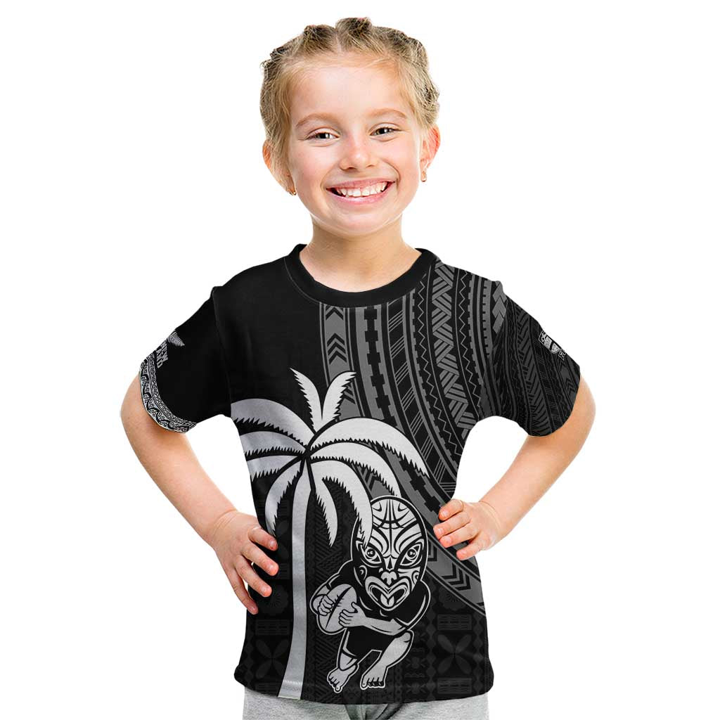 Custom Fiji New Zealand Rugby Kid T Shirt Make History Together - Vibe Hoodie Shop